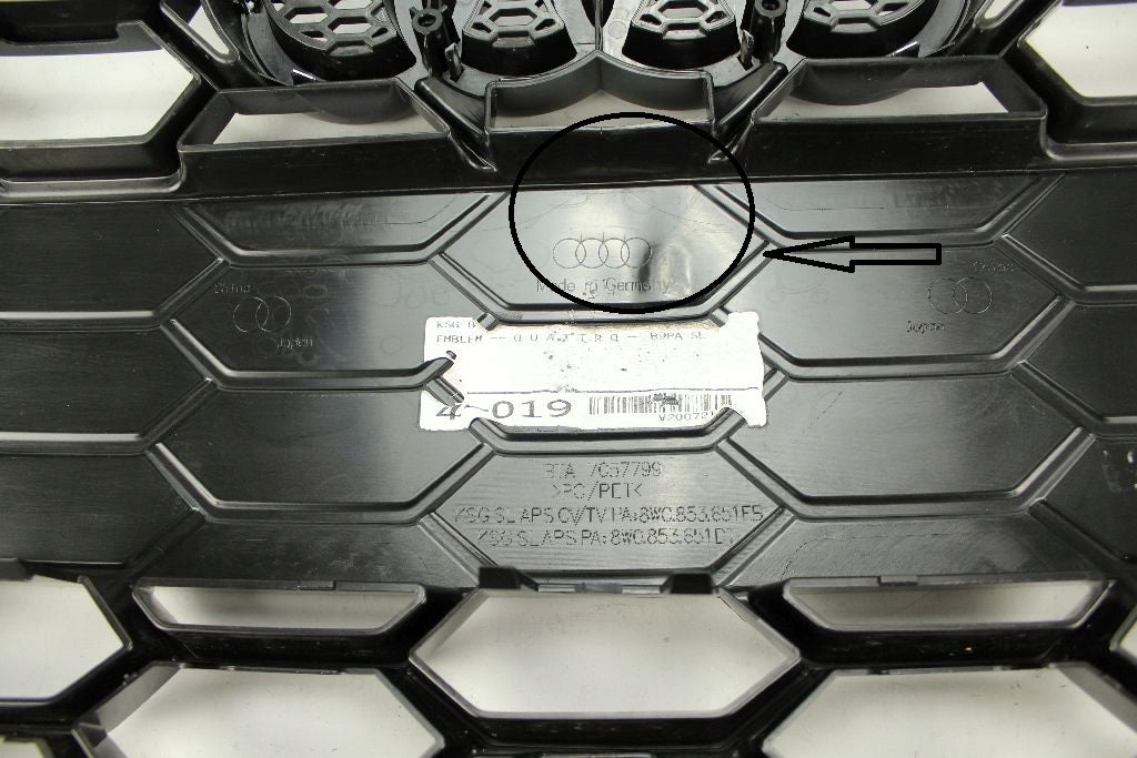 Kühlergrill Audi TT A4 B9 FRONTGRILL 8W0853651EB Kühlergitter