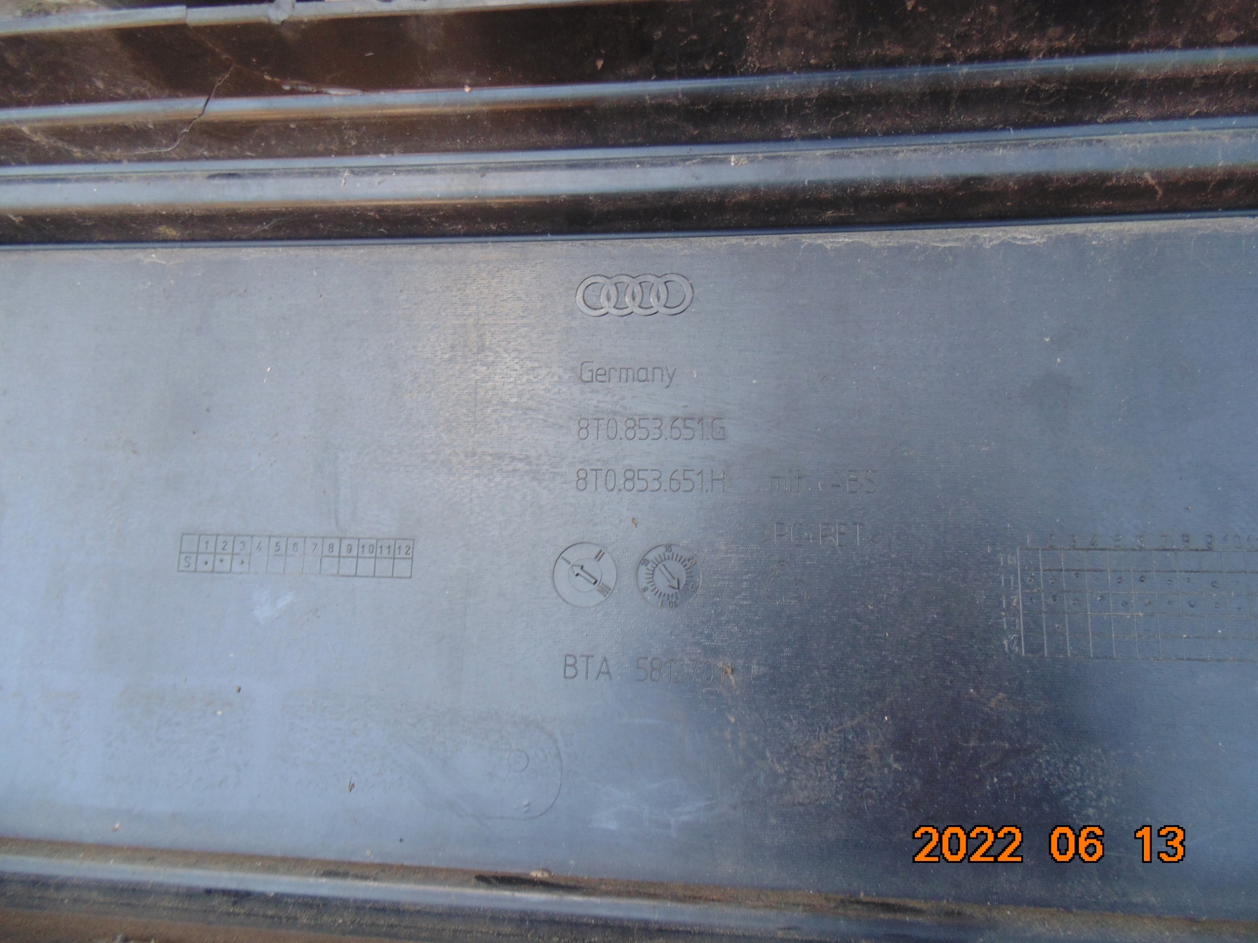 Kühlergrill Audi A5 FRONTGRILL 8T0853651G Kühlergitter