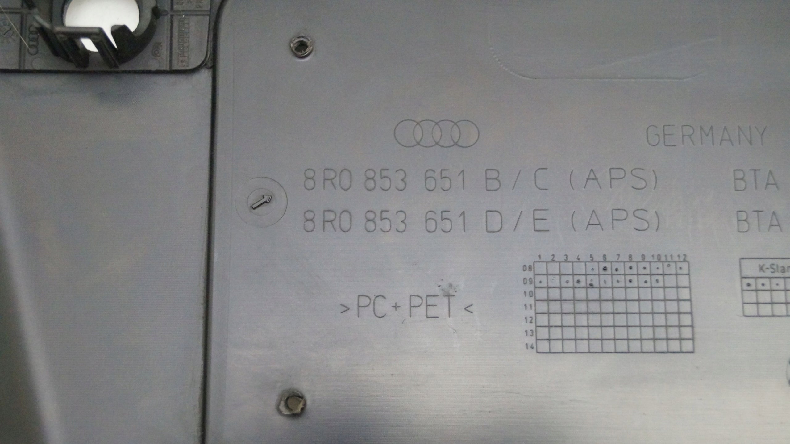 Kühlergrill Audi Q5 FRONTGRILL 8R0853651 Kühlergitter