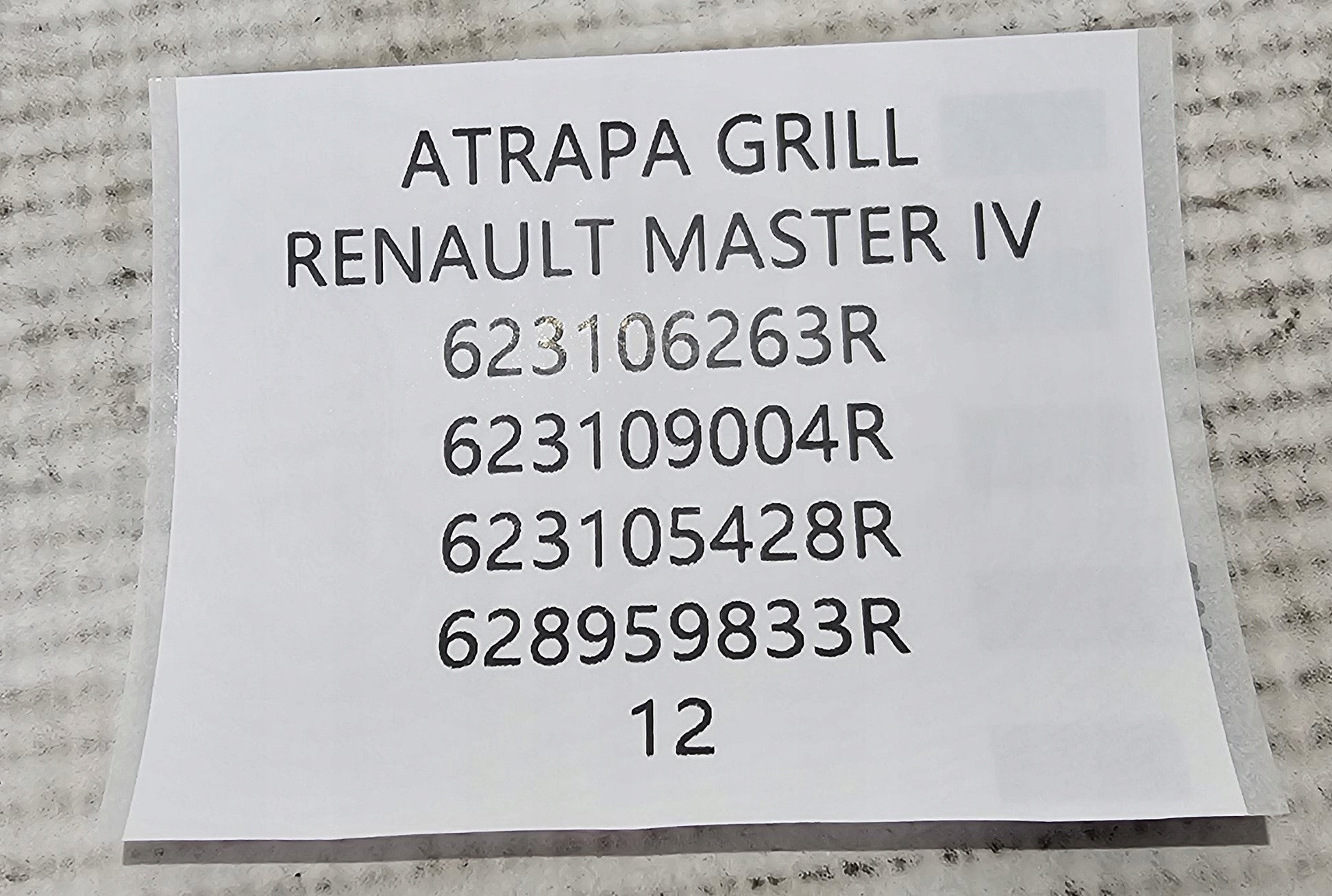 Kühlergrill Renault IV MASTER III FRONTGRILL 623109004R Kühlergitter